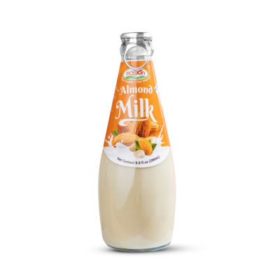 2024 glass bottle 290ml almod milk drink