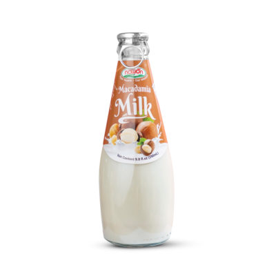 2024 glass bottle 290ml macadamia milk drink