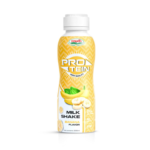 Bottle 1000ml protein shake milk banana flavor (1)