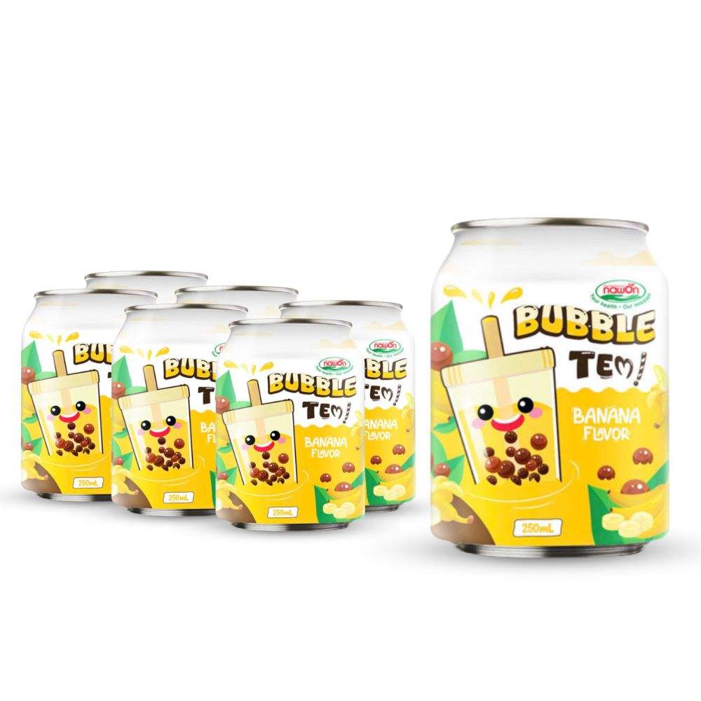 can 250ml bubble tea with banana flavor 8 5 fl oz