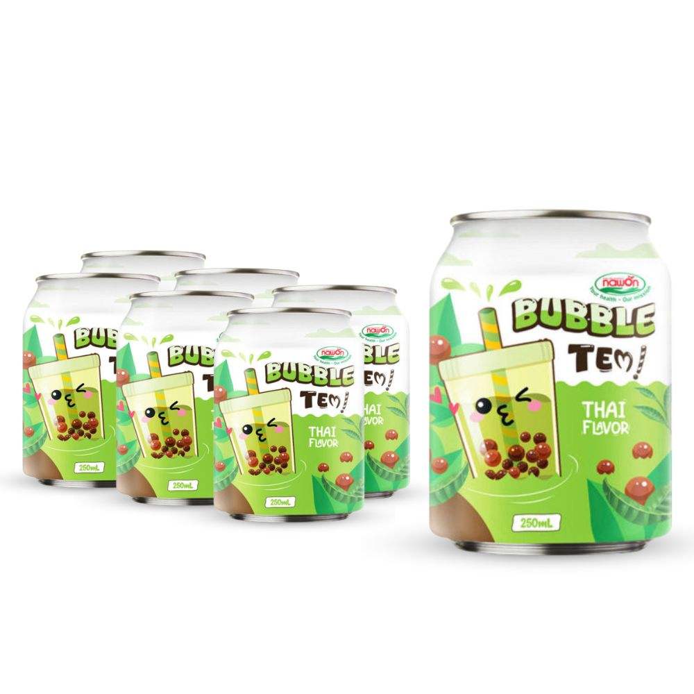 can 250ml bubble tea with thai flavor 8 5 fl oz