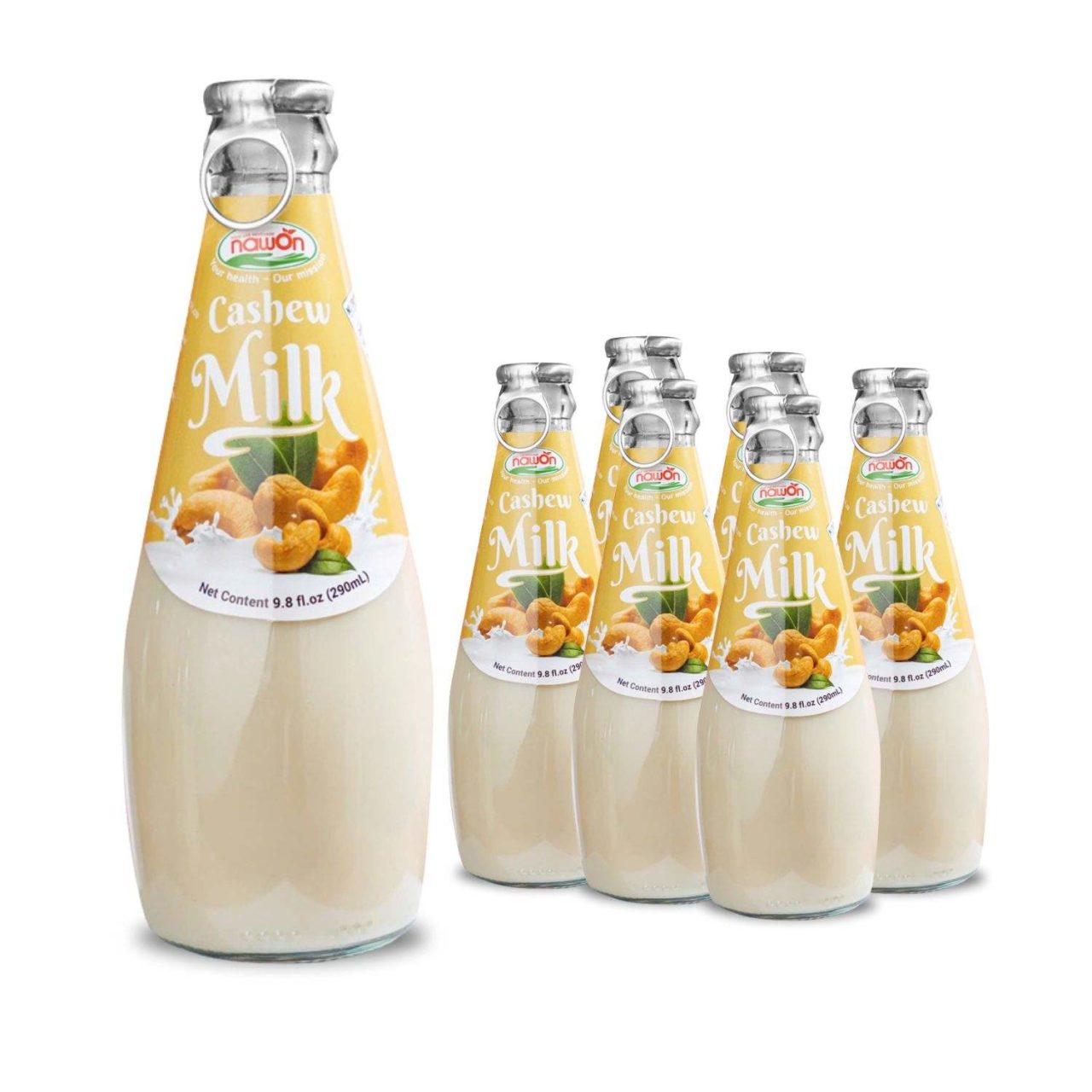 cashew milk drink glass bottle 290ml 9 81 fl oz