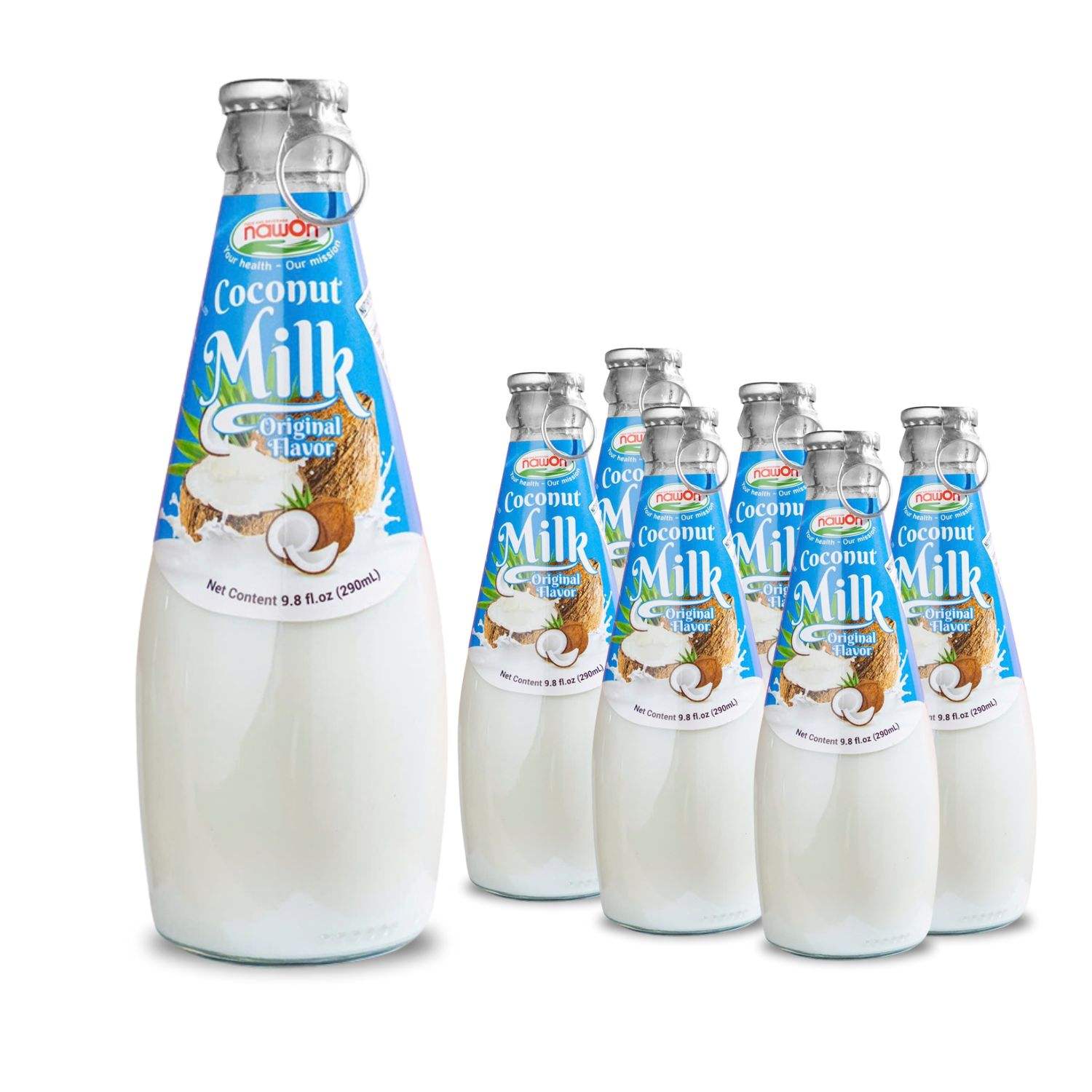 coconut milk drink glass bottle 290ml 9 81 fl oz