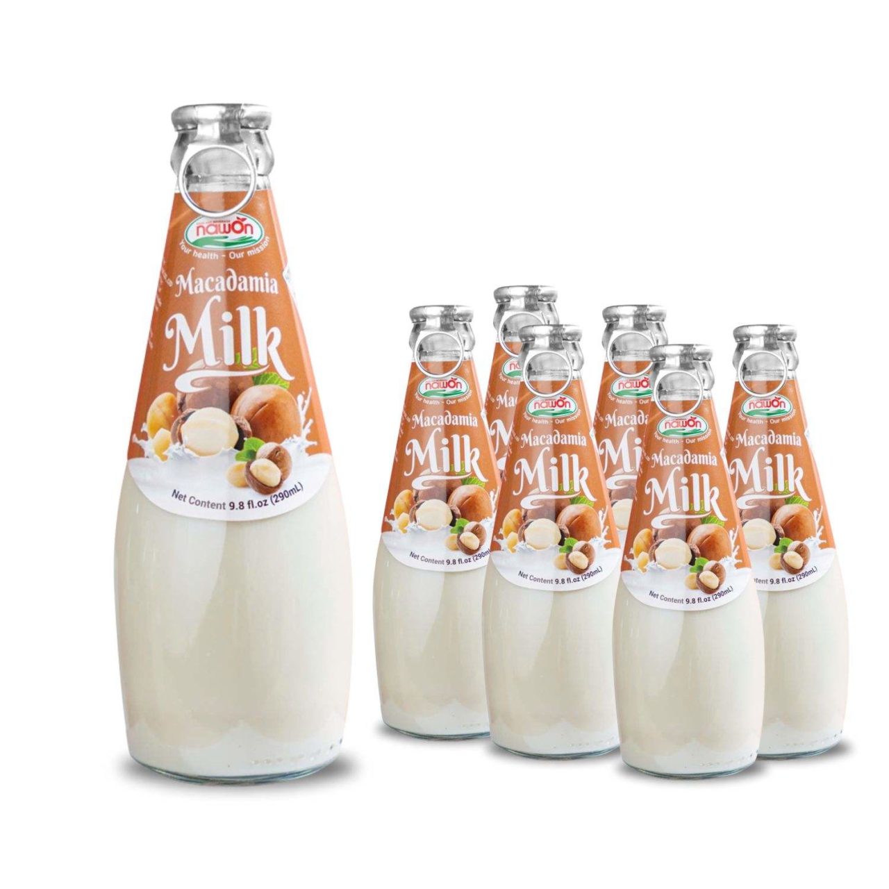 macadamia milk drink glass bottle 290ml 9 81 fl oz