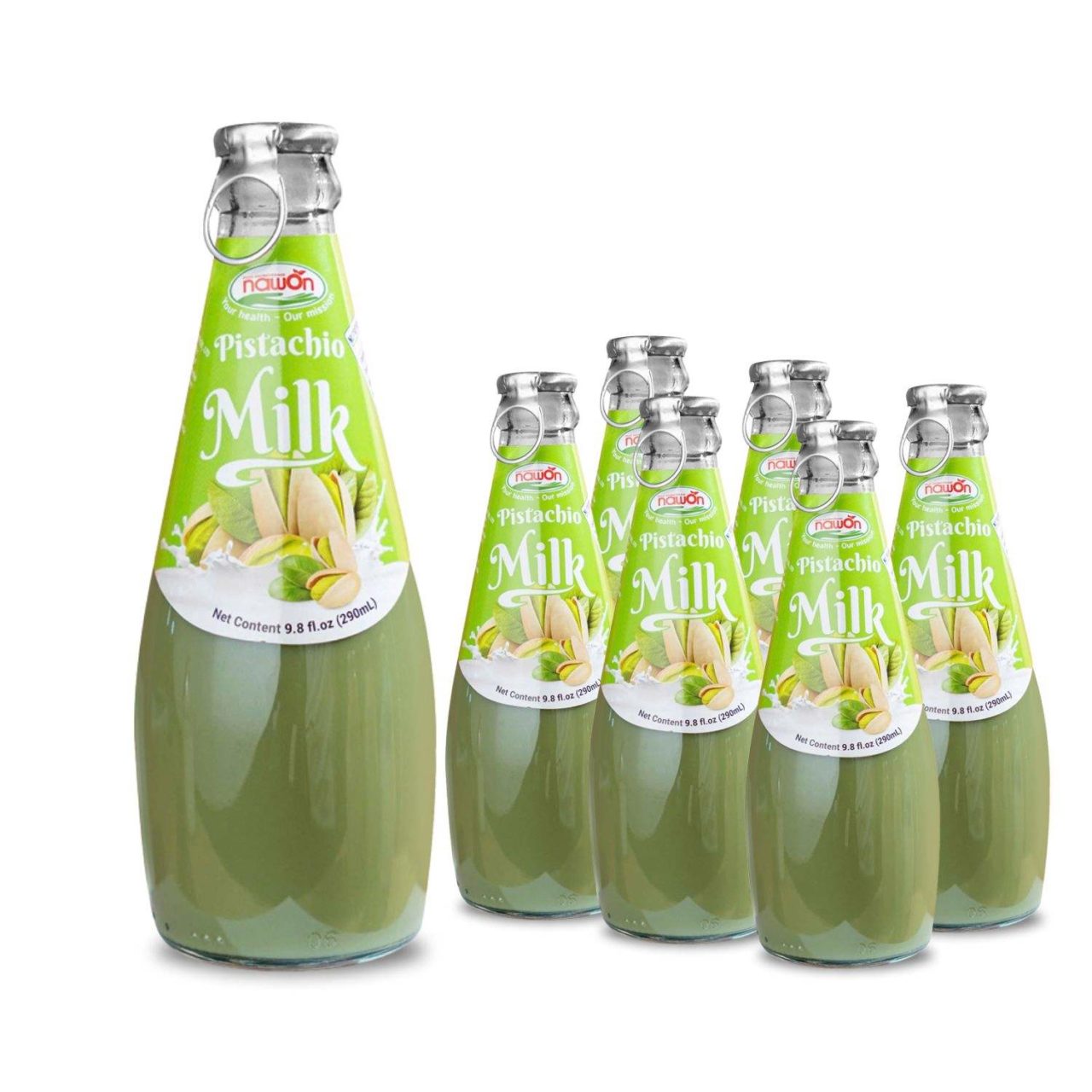 pistrachio milk drink glass bottle 290ml 9 81 fl oz