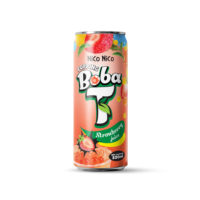 popping boba tea with strawberry juice can 320ml 2024