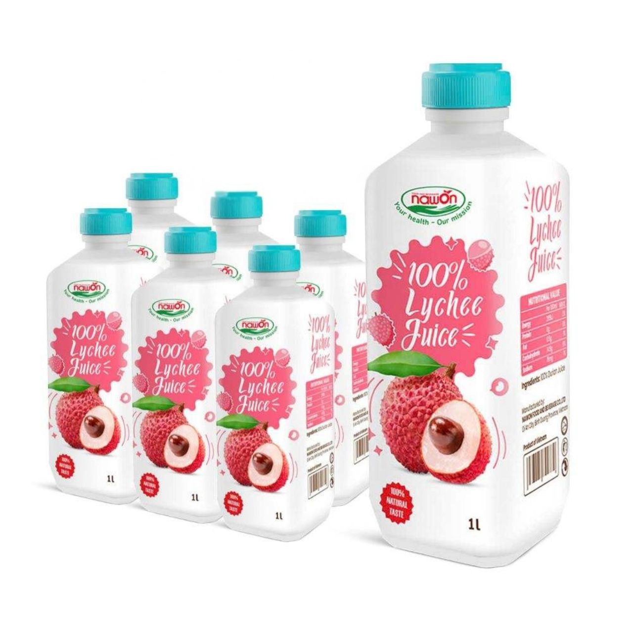 bottle 1000ml 33 8 fl oz 100 lychee juice drink for a tropical experience