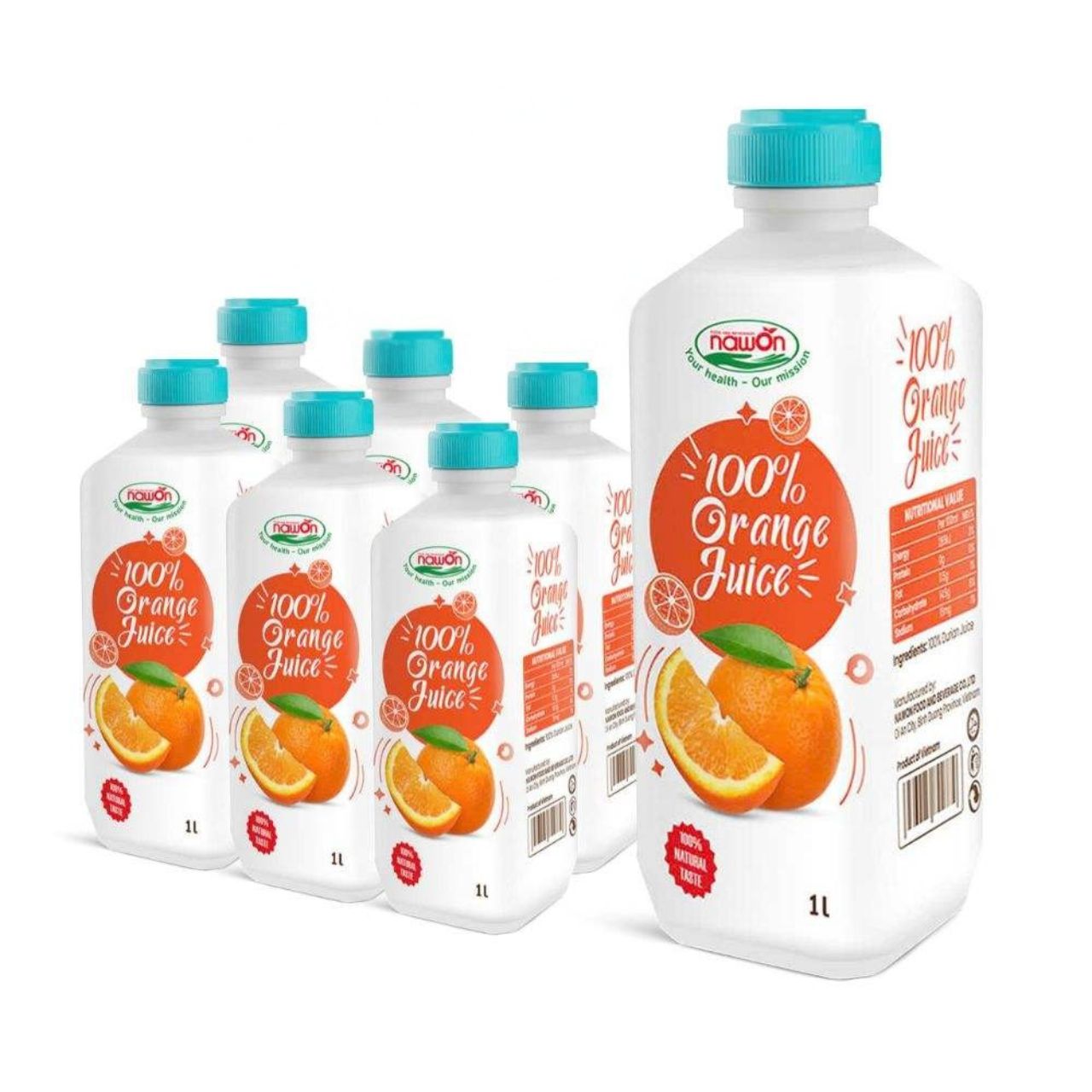 bottle 1000ml 33 8 fl oz 100 orange juice drink for a tropical experience