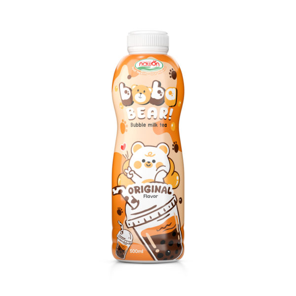 Bottle 500ml 16 9 fl oz boba bear bubble milk tea ogirinal flavor