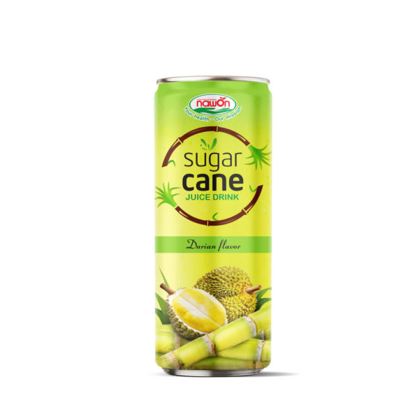 Fresh sugarcane juice drink with durian flavor