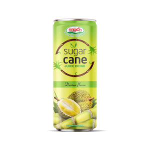 Fresh sugarcane juice drink with durian taste