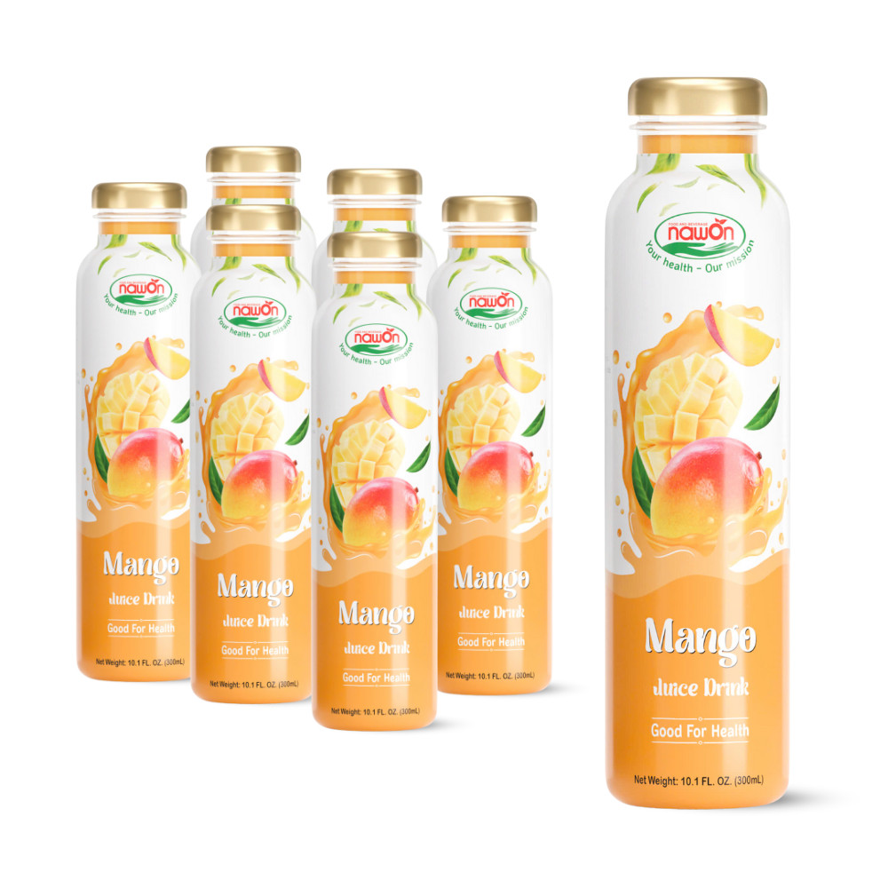 glass bottle 300ml 10 15 fl oz natural mango juice boost the perfect balance of taste