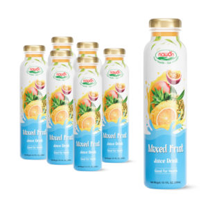 glass bottle 300ml 10 15 fl oz natural mix fruit juice boost the perfect balance of taste