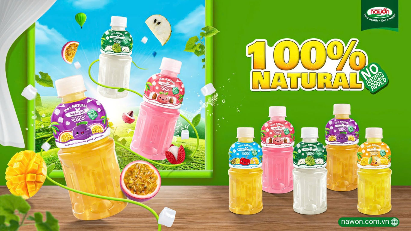 Jelly juice drink fruit juice and nata de coco Jelly juice drink fruit juice and nata de coco