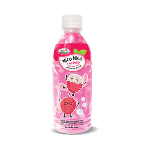 Nata de coco juice with lychee flavour bottle 350 ml 11 8 fl oz