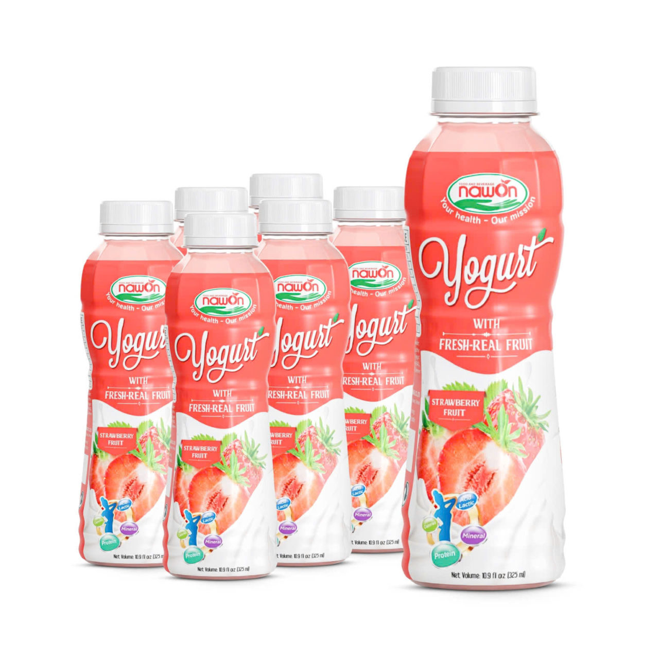 325ml yogurt juice drink with real fresh fruit increasing probiotics and prebiotic