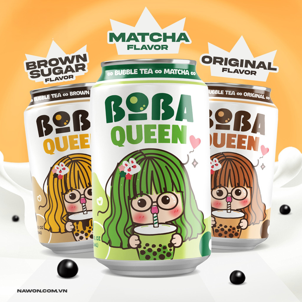 boba queen bubble tea drink