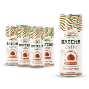 can 250ml 8 46 fl oz matcha latte with hazelnut milk flavor