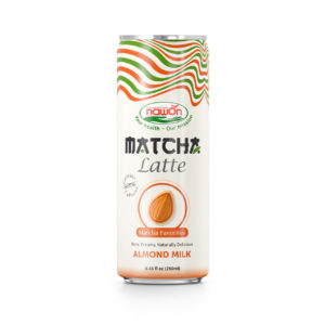 Can 250ml matcha latte with almond milk flavor