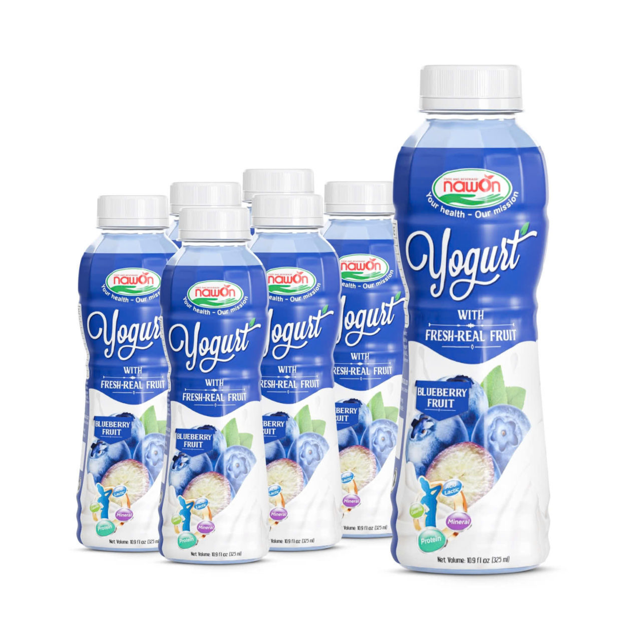 pp bottle 325ml 10 98 fl oz blueberry yogurt drink with probiotics and prebiotics