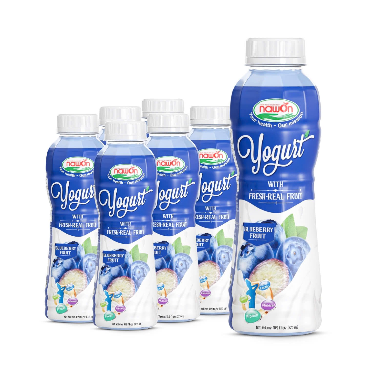 pp bottle 325ml 10 98 fl oz blueberry yogurt drink with probiotics and prebiotics