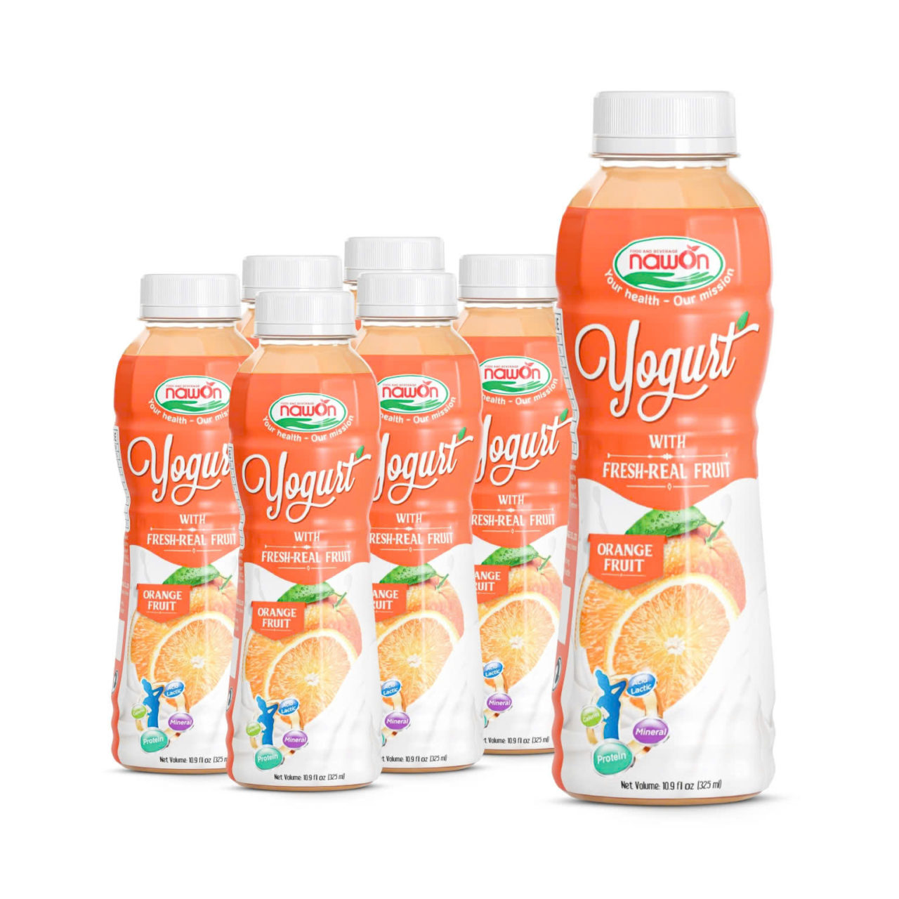 pp bottle 325ml 10 98 fl oz orange yogurt drink with probiotics and prebiotics