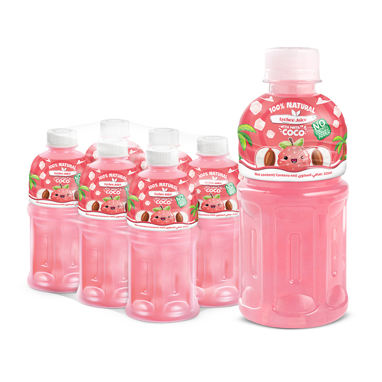 bottled 320ml 10 82 fl oz 100 lychee juice with nata de coco and no sugar added (3)