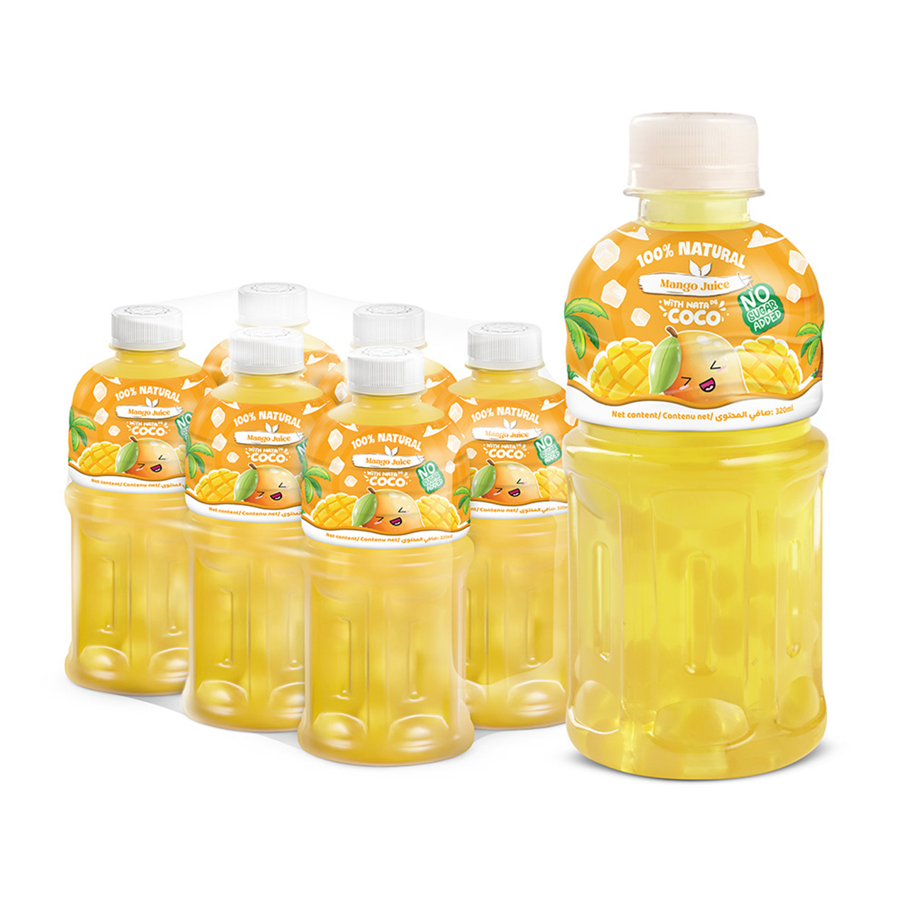 Bottled 320ml 10 82 fl oz 100 mango juice with nata de coco and no sugar added (1)