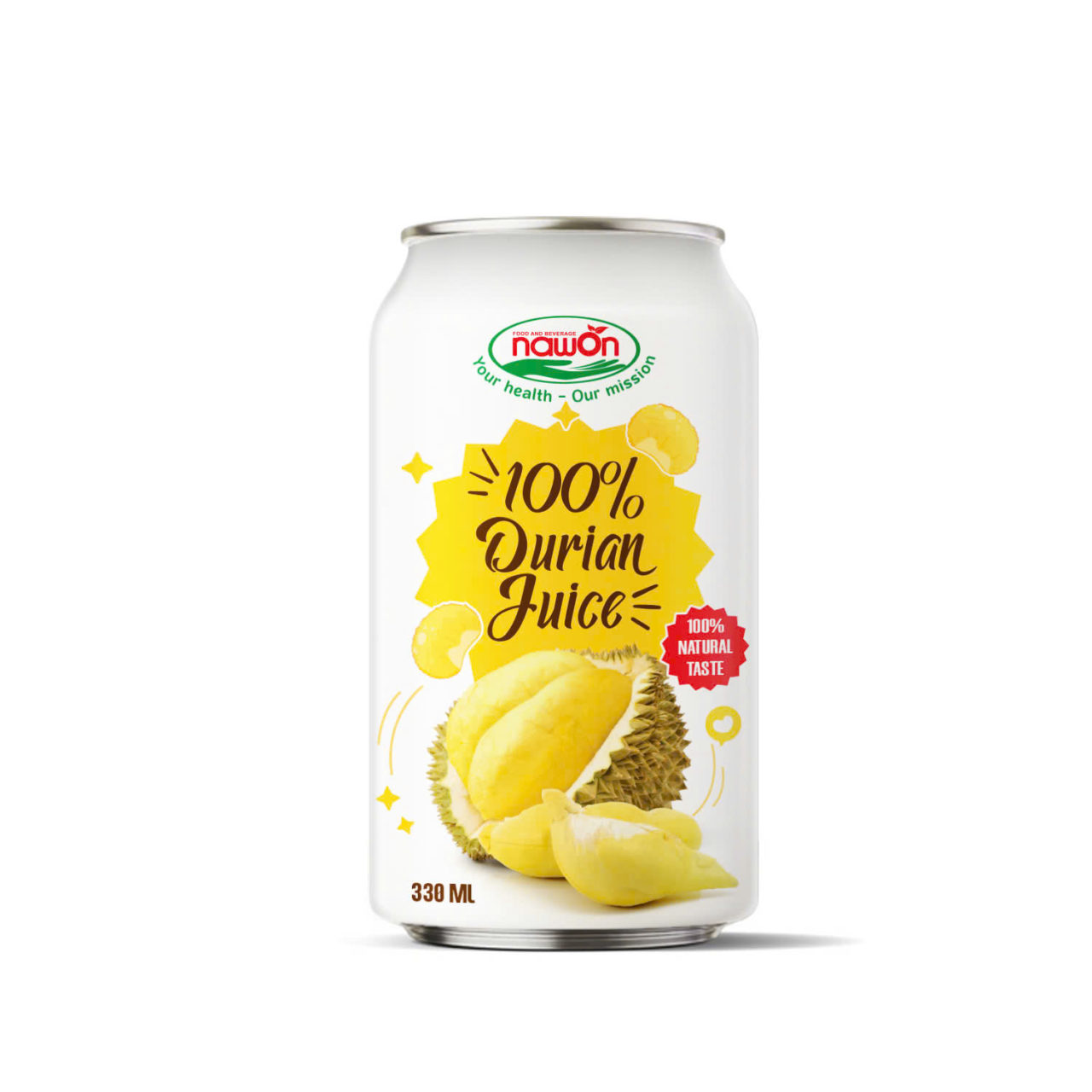 Can 330ml 11 18 fl oz natural durian juice drink made with 100 durian