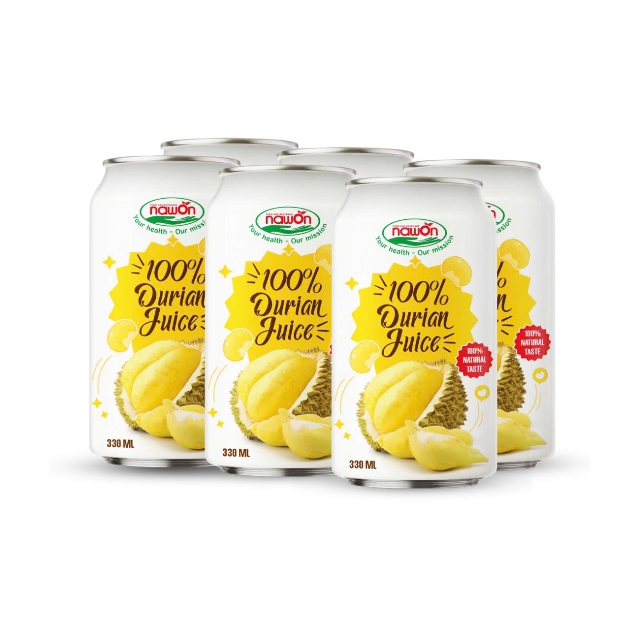 Canned 330ml 11 18 fl oz natural durian juice drink made with 100 durian (1)