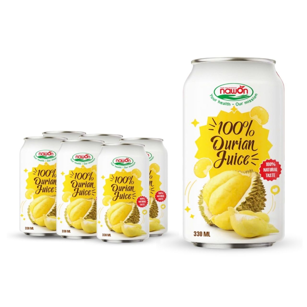 Canned 330ml 11 18 fl oz natural durian juice drink made with 100 durian (2)