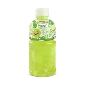 Sunsmile bottle 320ml 10 82 fl oz melon juice with nata de coco