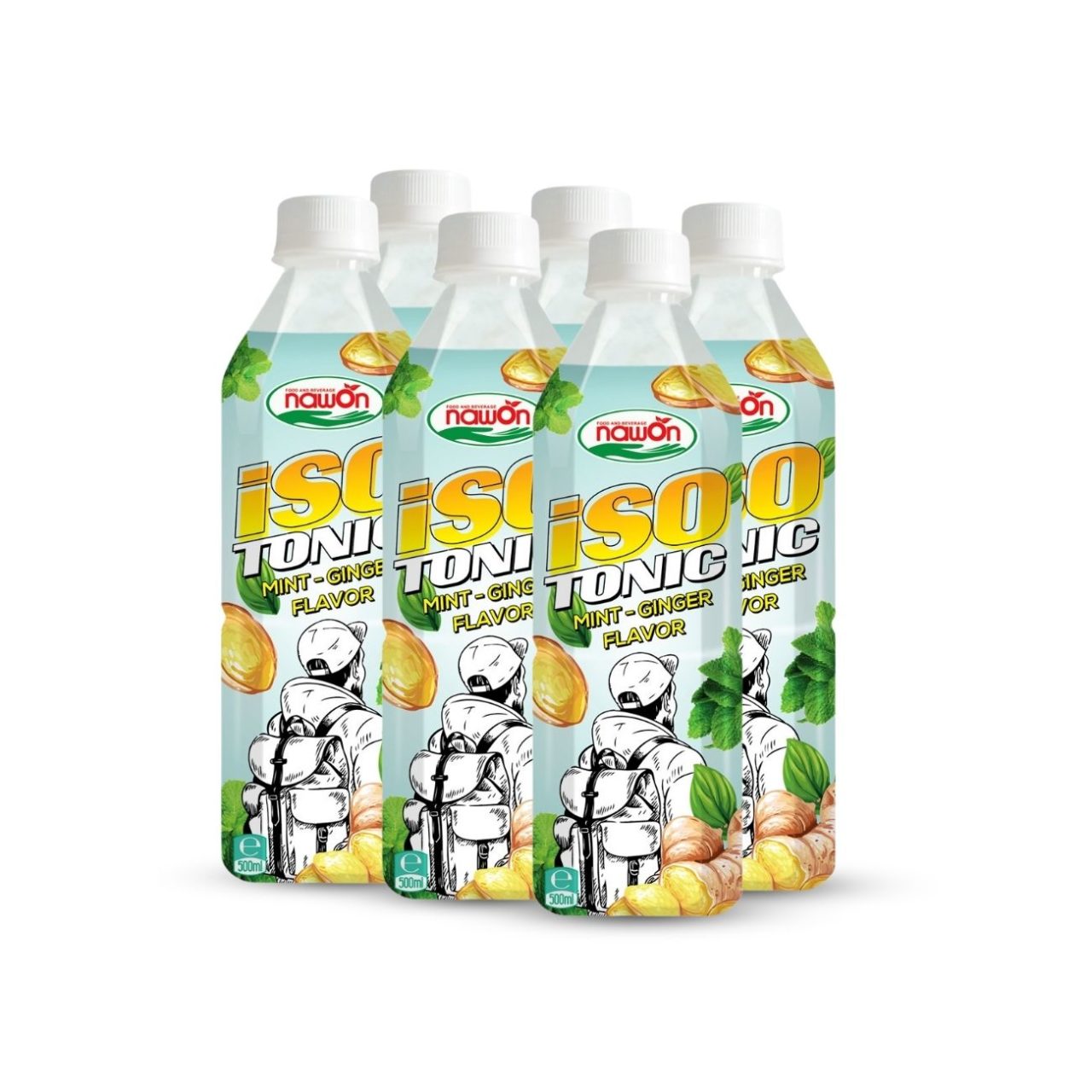 Bottle 500 ml 16 9 fl oz isotonic ginger mint flavor (2)