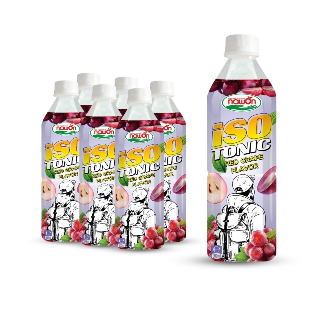 Bottle 500 ml 16 9 fl oz isotonic redgrape flavor (1)