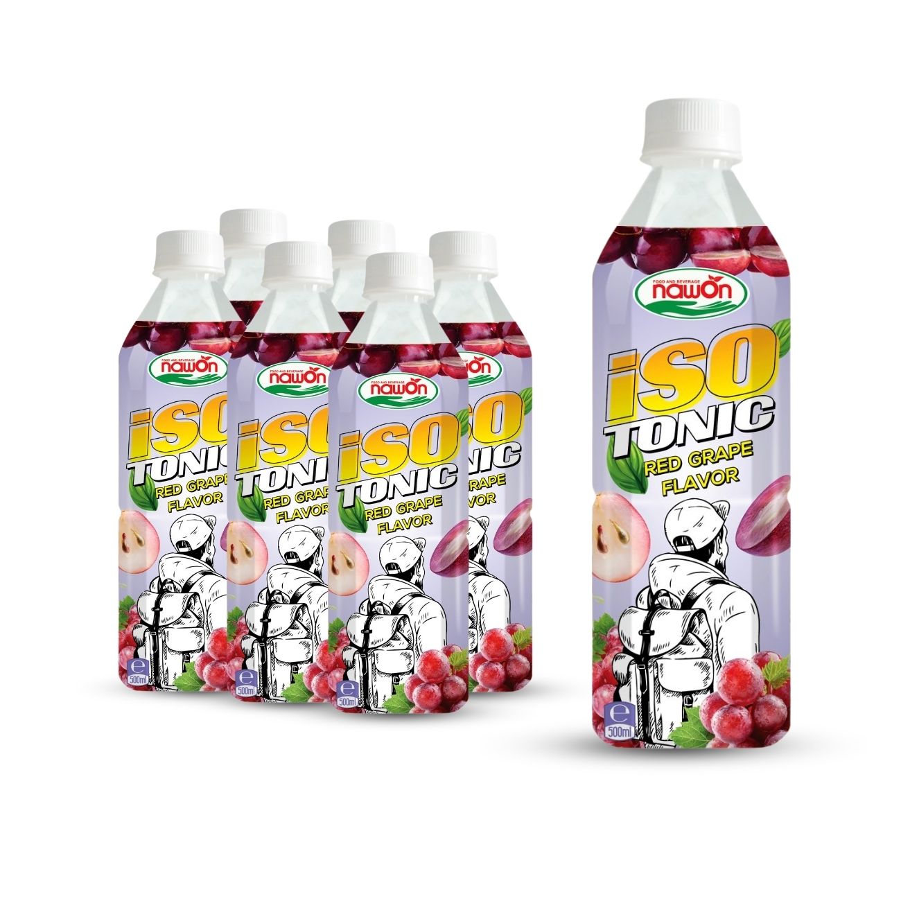 Bottle 500 ml 16 9 fl oz isotonic redgrape flavor (1)