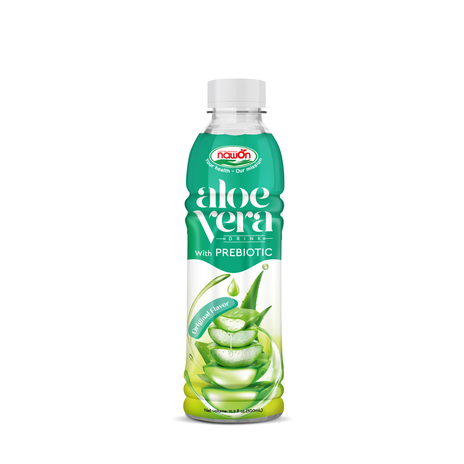 Bottled 500ml 16 9 fl oz aloe vera juice with prebiotics | Nawon