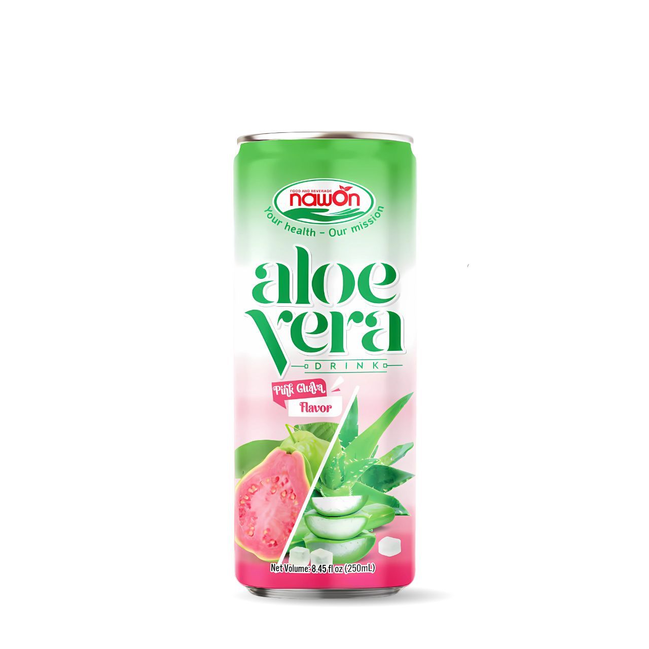 can 250ml 8 45 fl oz naturally sweet aloe vera pink guava drink