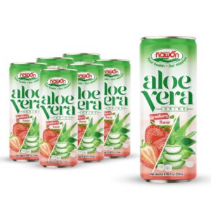 can 250ml 8 45 fl oz naturally sweet aloe vera strawberry drink