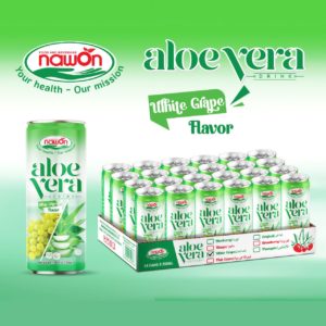 can 250ml 8 45 fl oz naturally sweet aloe vera white grape drink