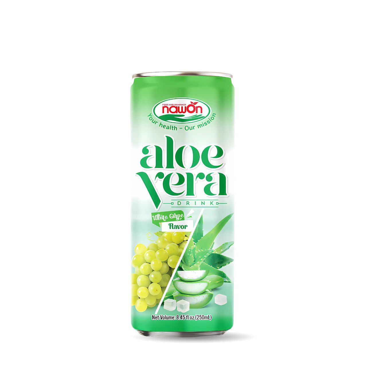 can 250ml 8 45 fl oz naturally sweet aloe vera white grape drink