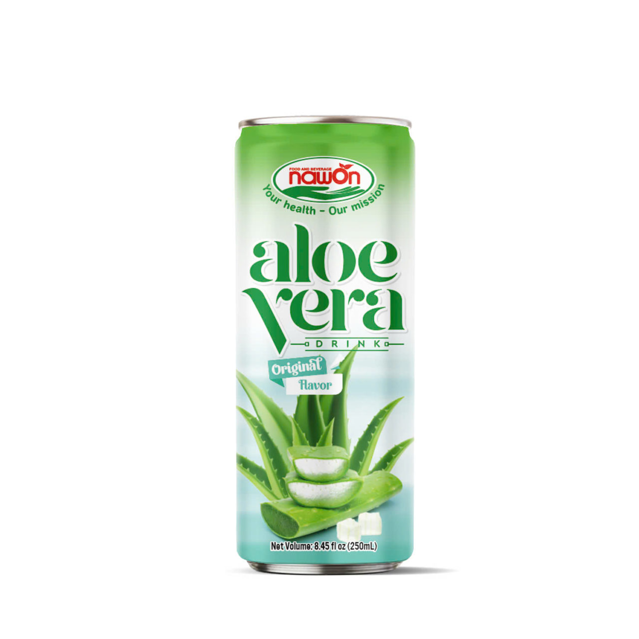 Canned 8 45 fl oz 250 ml aloe vera drink with original flavor