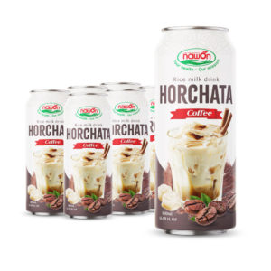 Horchata rice milk drink with coffee flavor smooth and sweet (1)