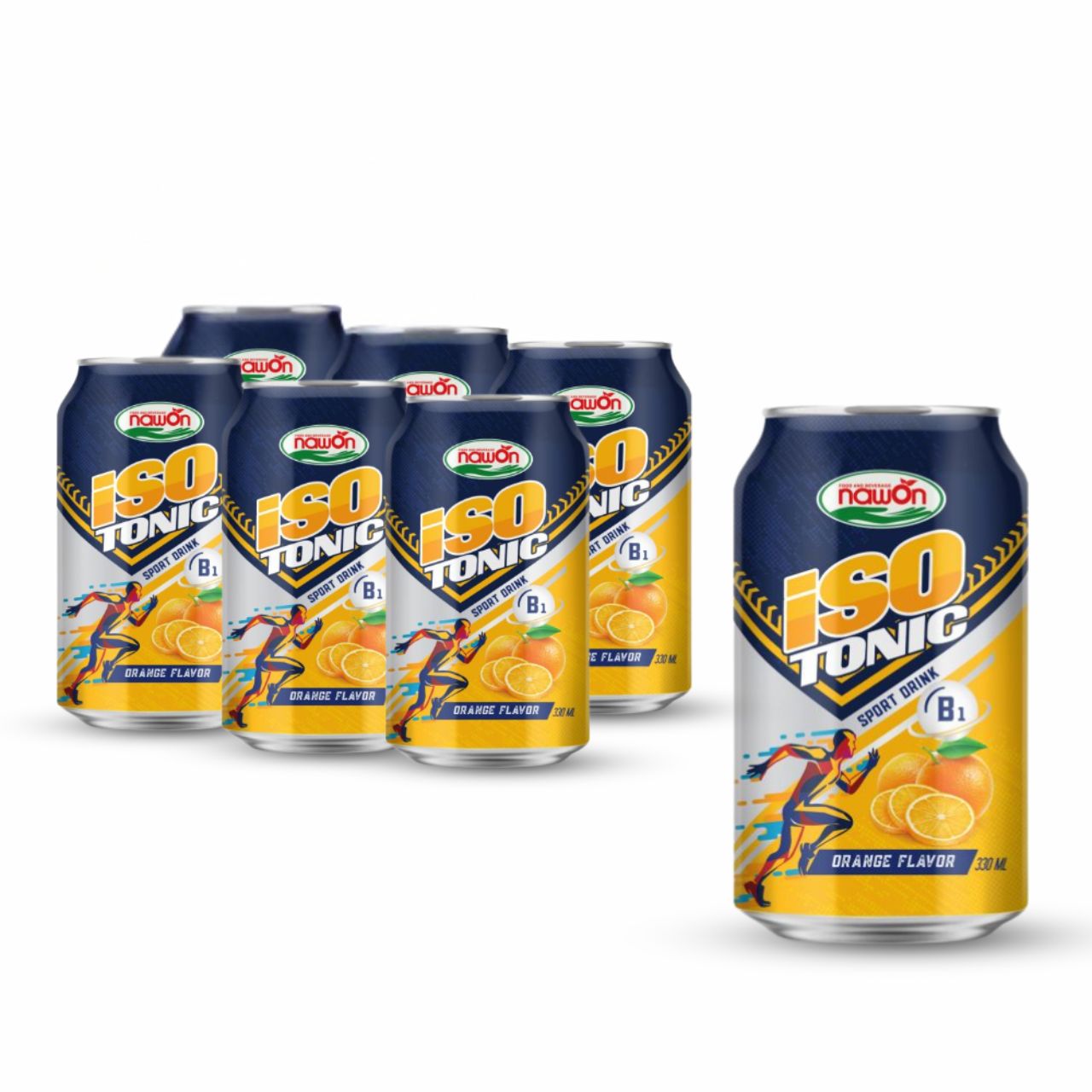 isotonic orange flavor sport drink 330ml