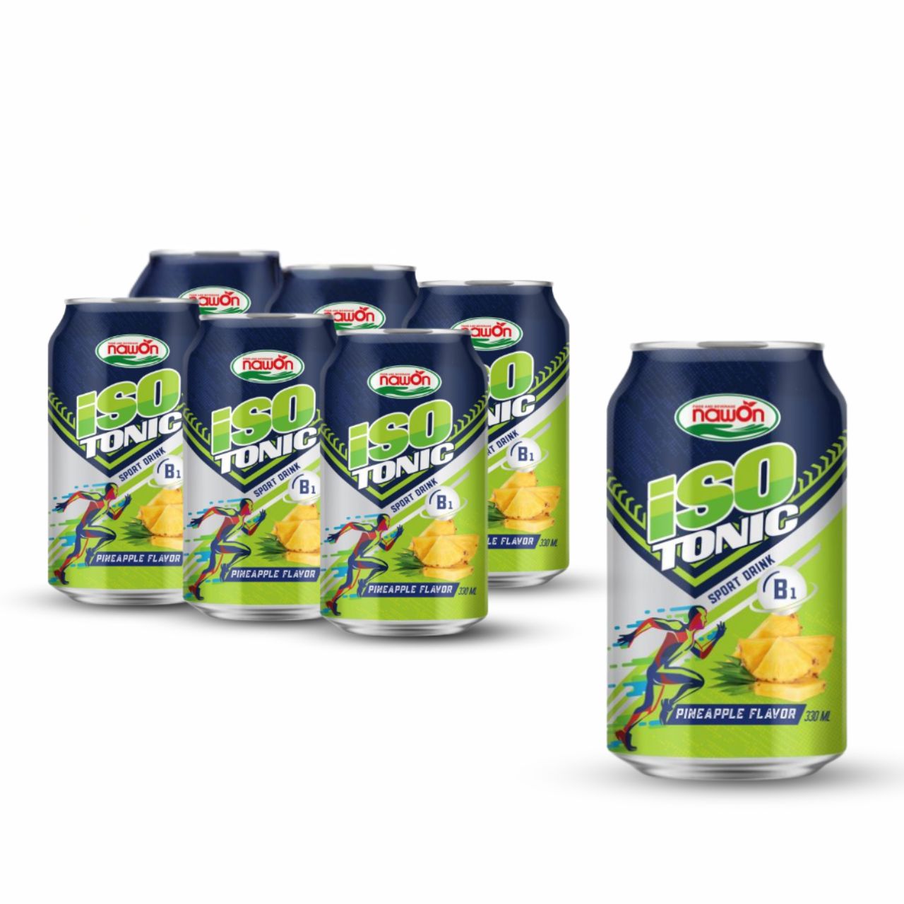 isotonic pineapple flavor sport drink 330ml packing 24 can carton copy