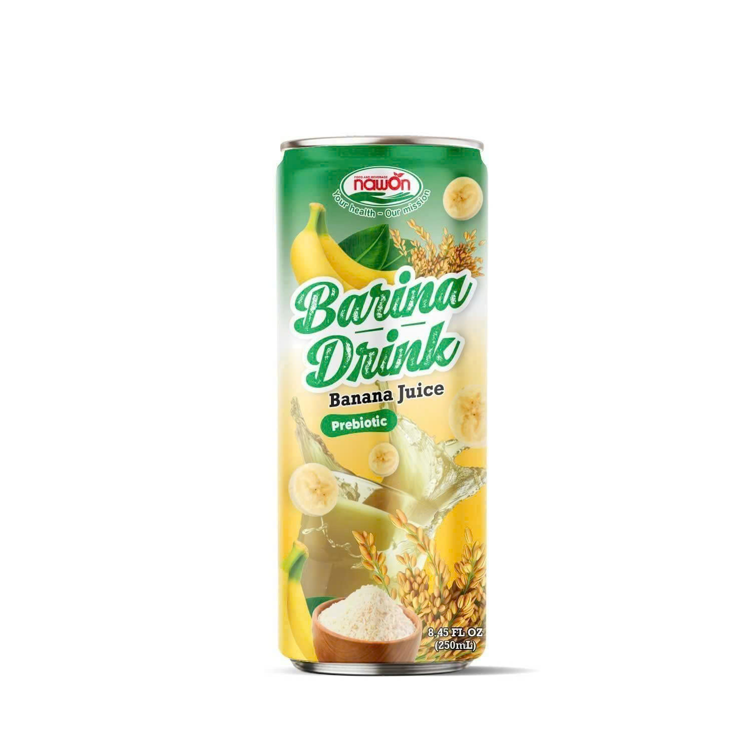 Can 250ml 8 46 fl oz barina banana juice with rice infusion and prebiotics