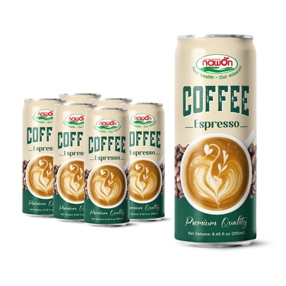 can 250ml 8 46 fl oz premium espresso coffee drink with smooth and bold flavor