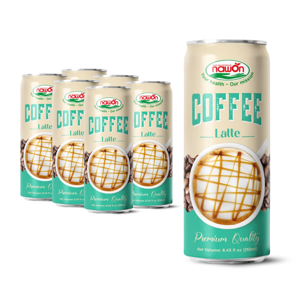 can 250ml 8 46 fl oz premium latte coffee drink with smooth and bold flavor