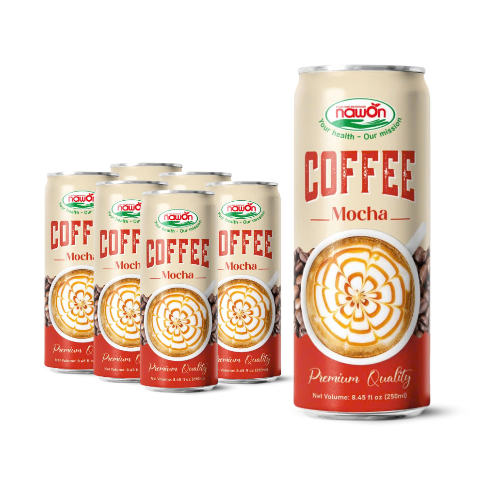 can 250ml 8 46 fl oz premium mocha coffee drink with smooth and bold flavor