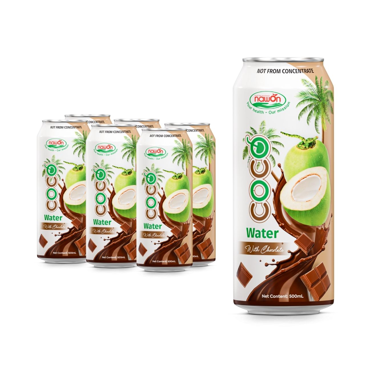 500ml 16 9 fl oz natural nfc coco water with gentle chocolate flavor (3)