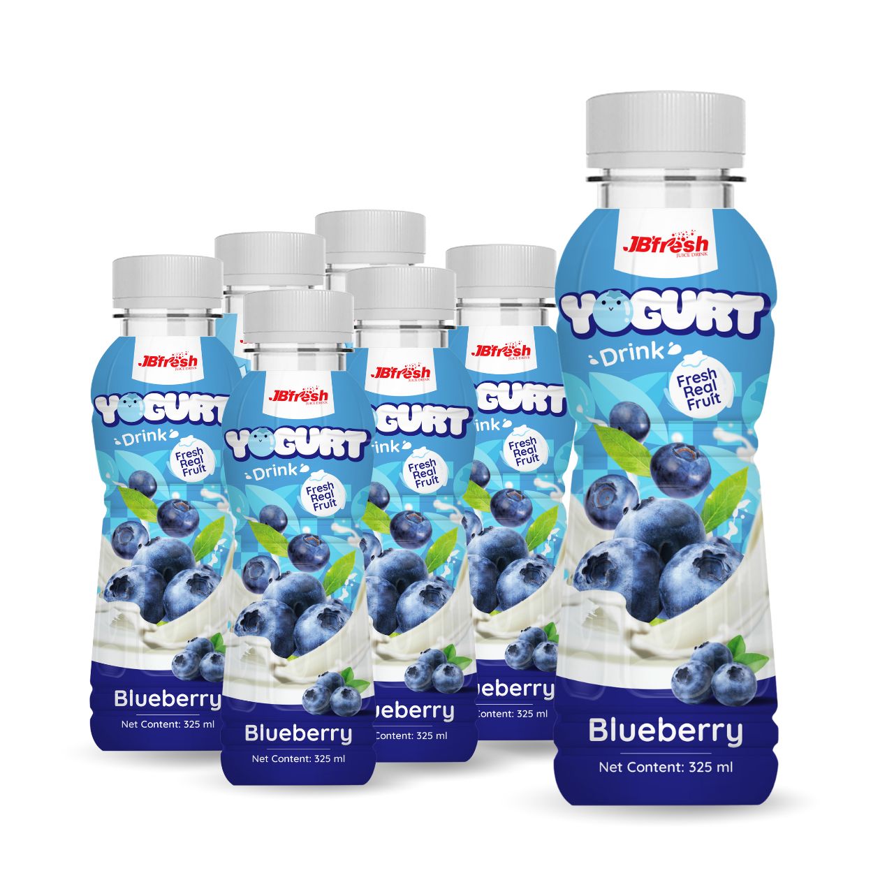 bottle 325ml 11 00 fl oz fresh yogurt drink with real blueberry flavor